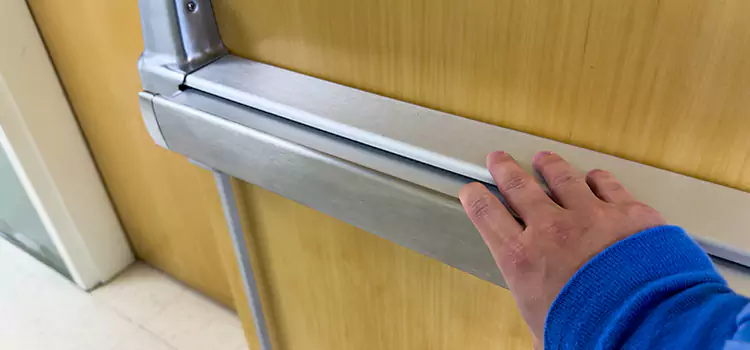 Installing a Push Bar on a Door Commack
